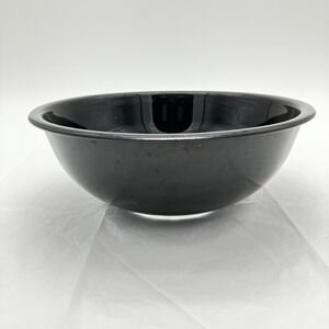 Pyrex Mixing Bowl 326 4L 4.2qt Jet Black Vintage 1980s Glass Large Serving Bowl